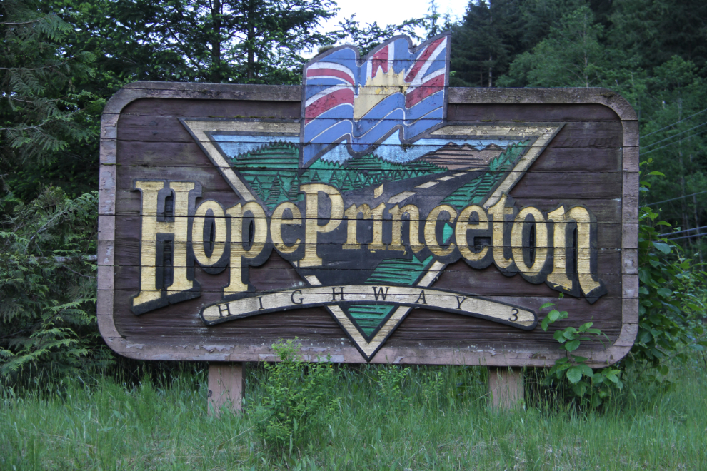 Old Hope-Princeton Highway sign