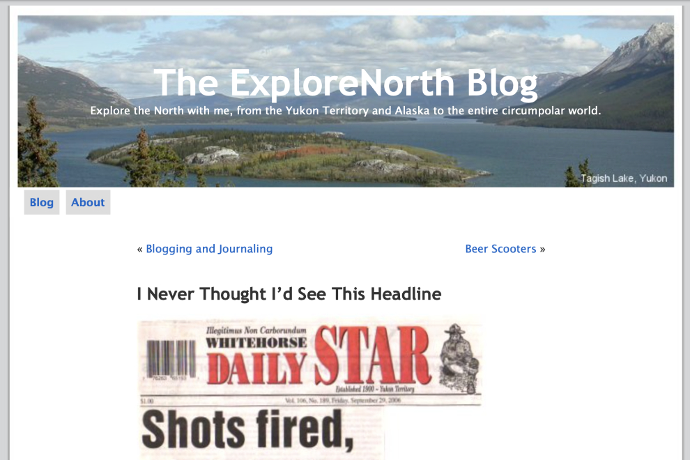 The ExploreNorth Blog, 2006