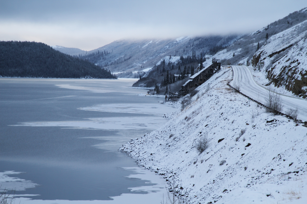 The Venus silver mill on Windy Arm, Yukon