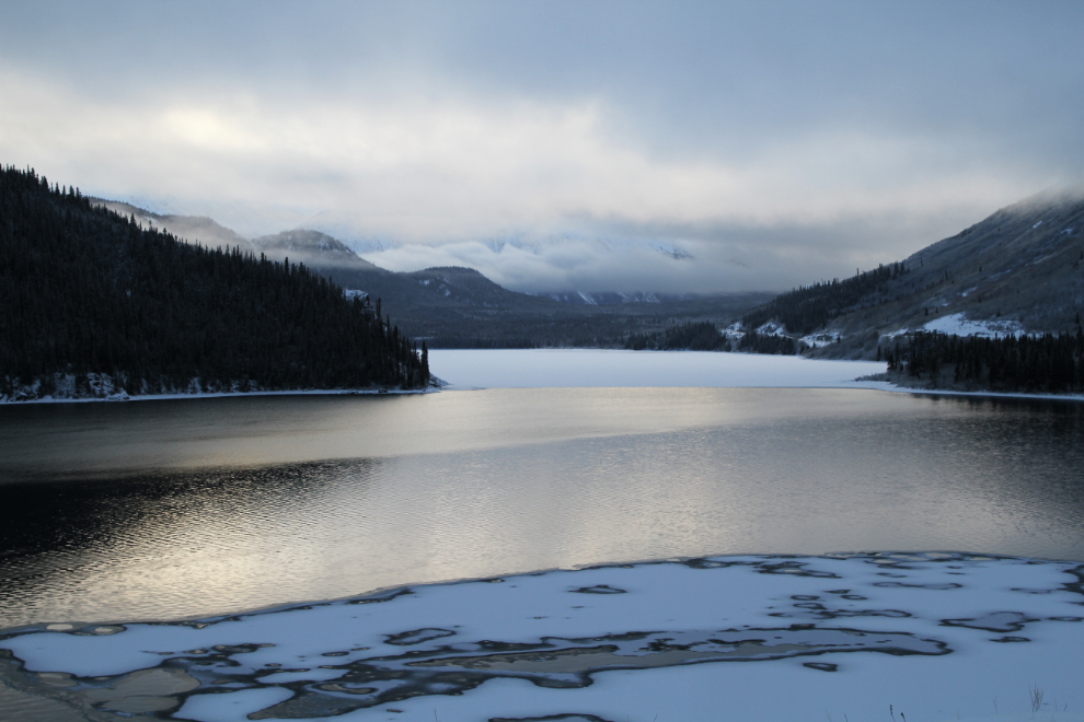 Windy Arm, Yukon, in the winter