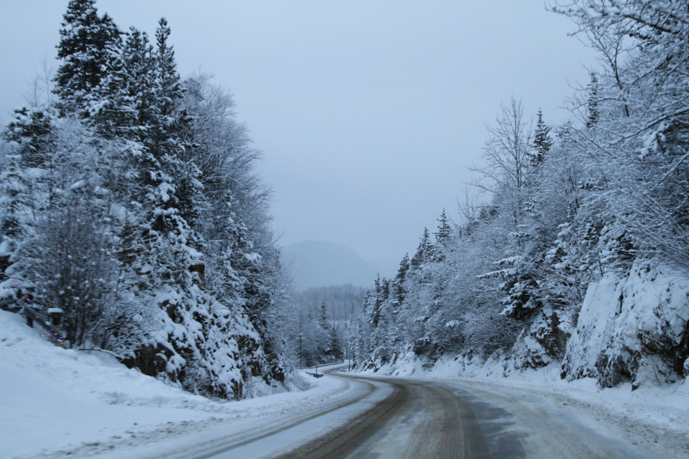 Fresh snow at Skagway, Alaska