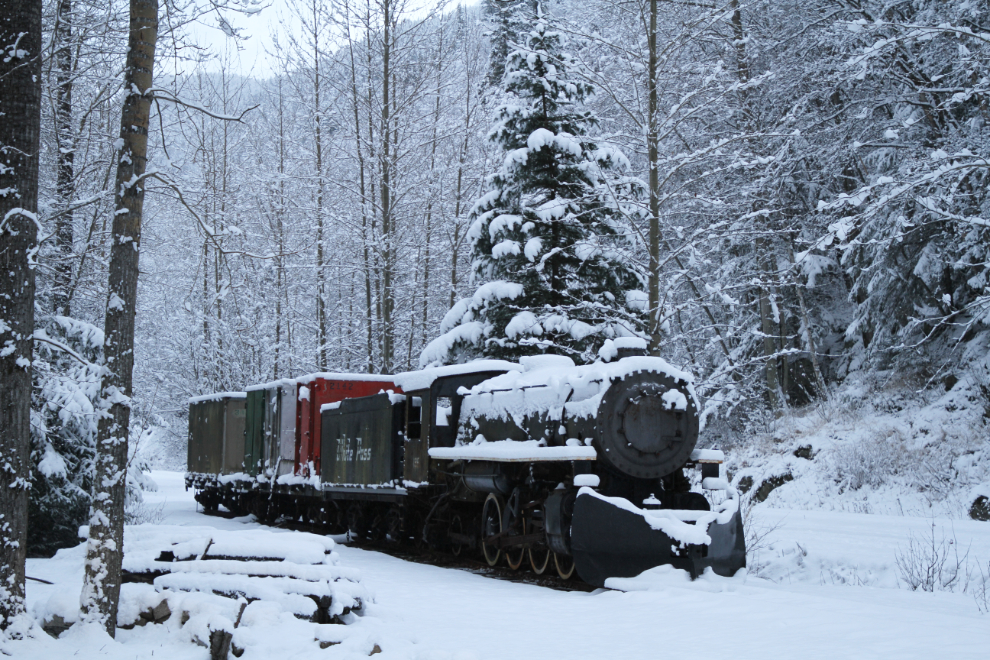 The WP&YR's 2-8-2 locomotive #195