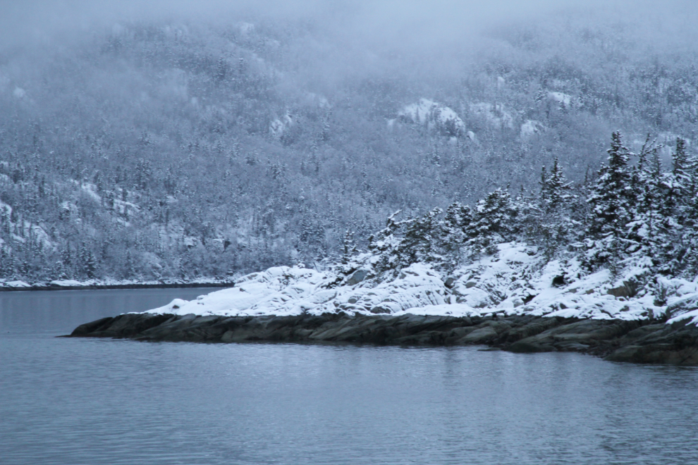 Winter at Yakutania Point in Skagway, Alaska