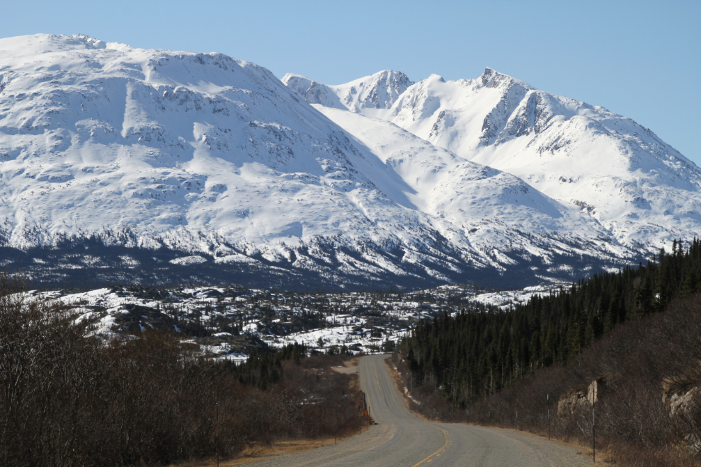 The peaks surrounding the White Pass on the South Klondike Highway