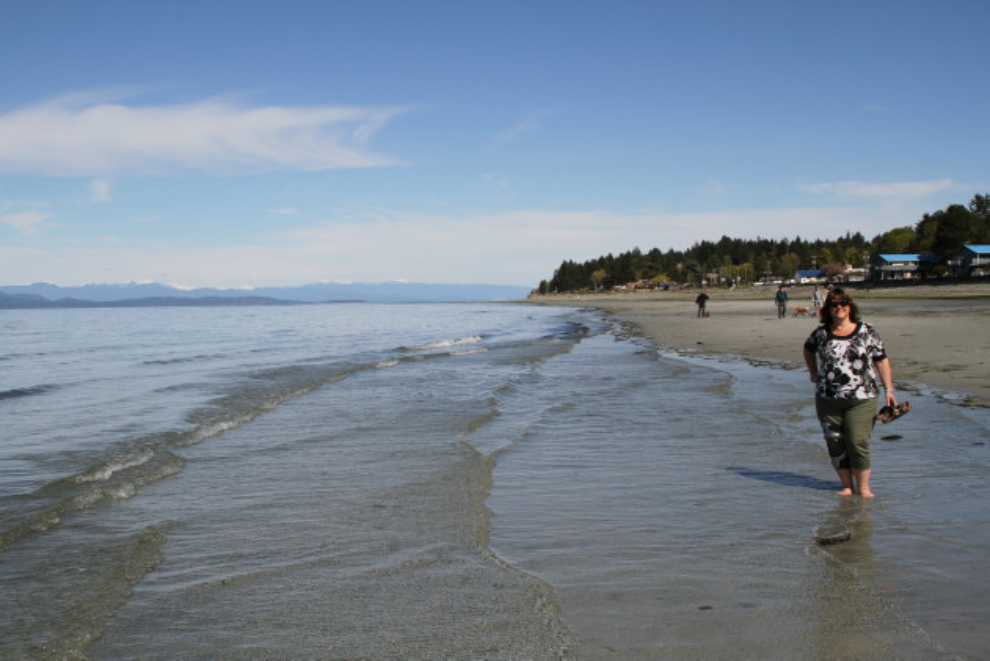The beach at Qualicum Beach, BC