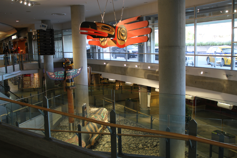 Native art at Vancouver airport