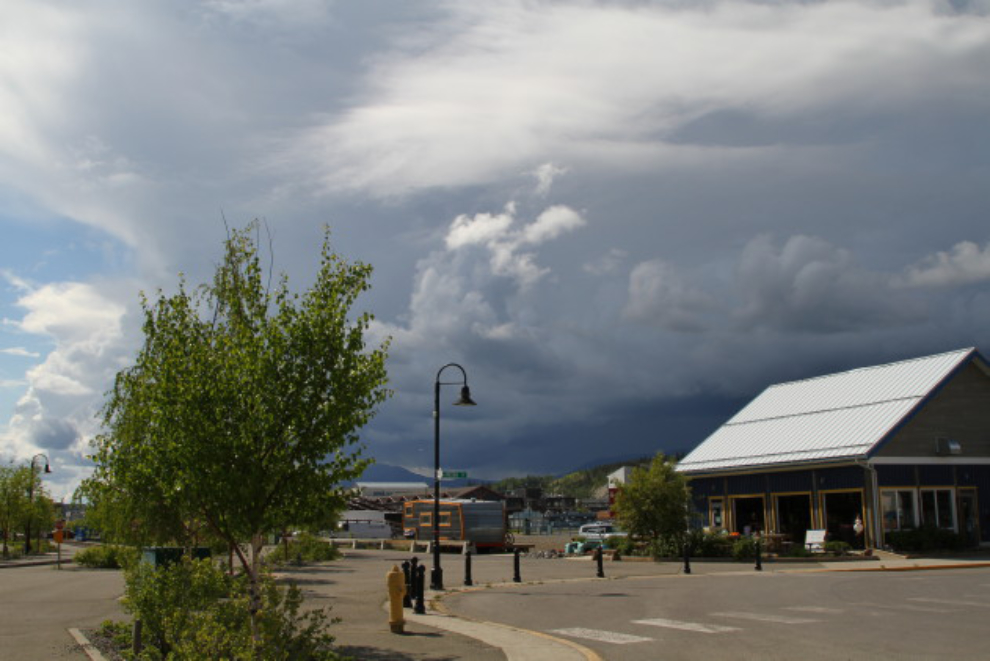 Storm clouds over Whitehorse, Yukon