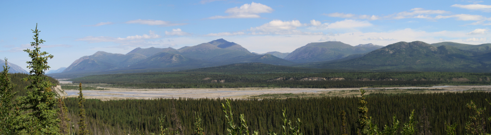 The Kluane River from the rest area at Km 1726 of the Alaska Highway