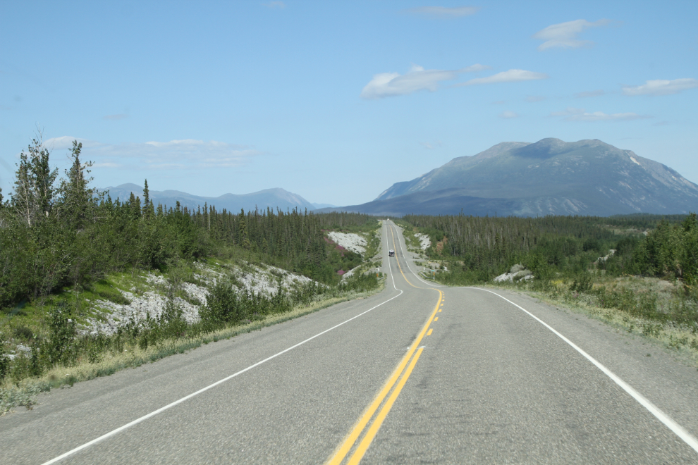 The Alaska Highway crosses Quill Creek, Yukon