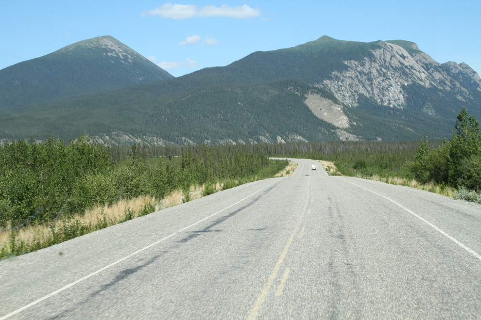 The Alaska Highway just south of the Donjek River, Yukon