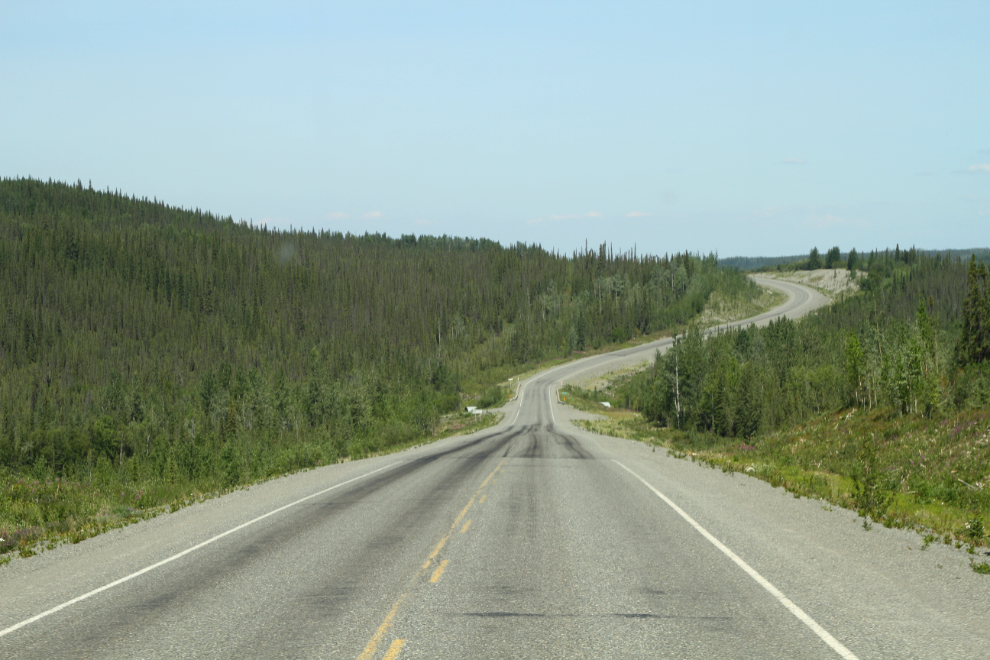 The Alaska Highway crosses Dry Creek at Km 1841.8
