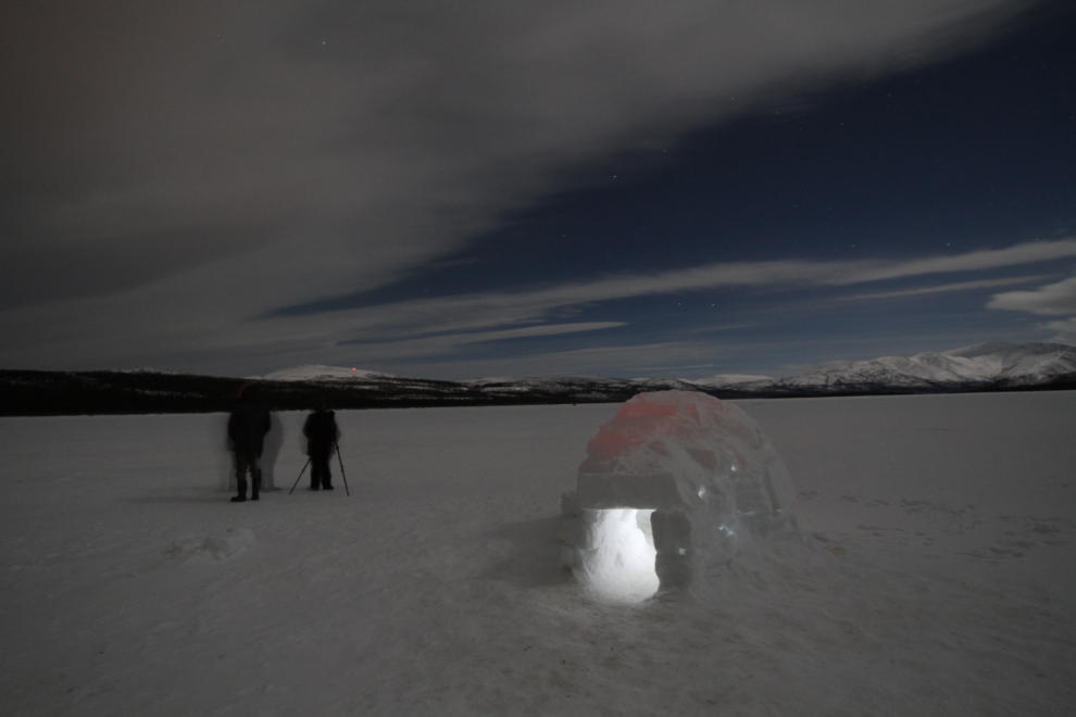 An igloo at Fish Lake, Yukon