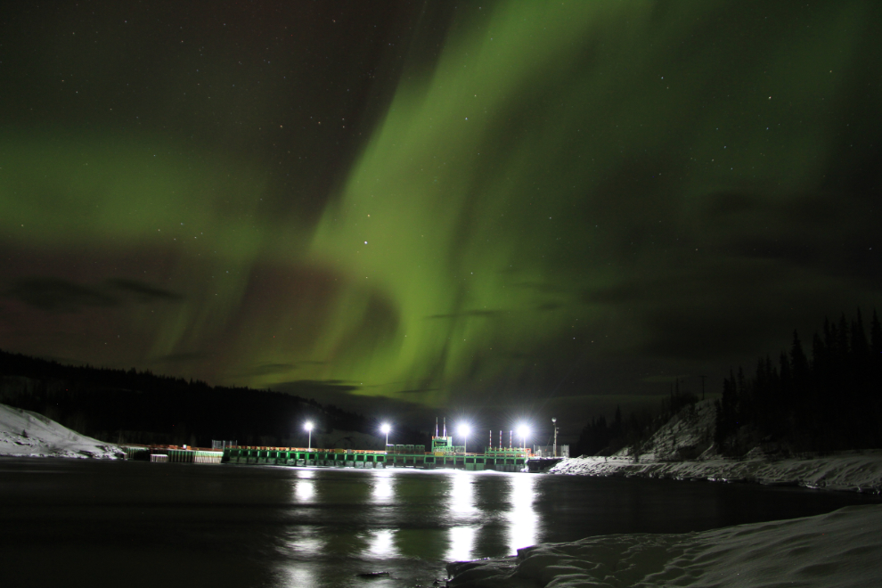 The aurora borealis in the Yukon