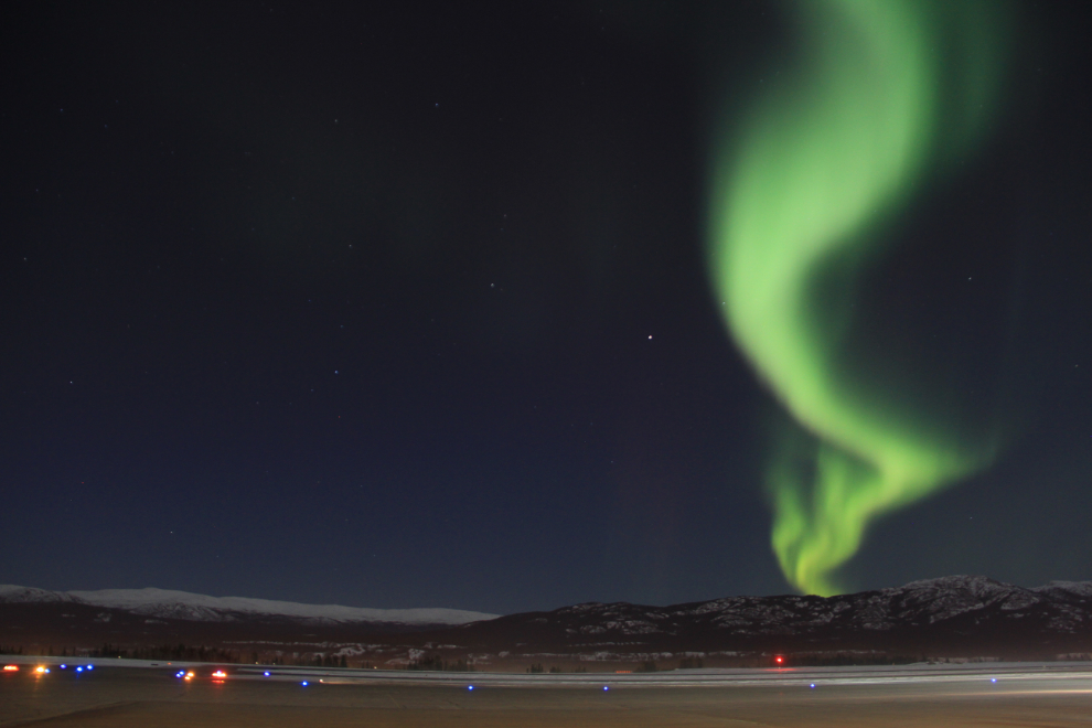 The aurora borealis in the Yukon