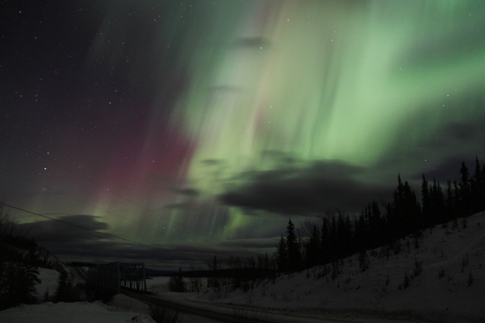 The aurora borealis in the Yukon