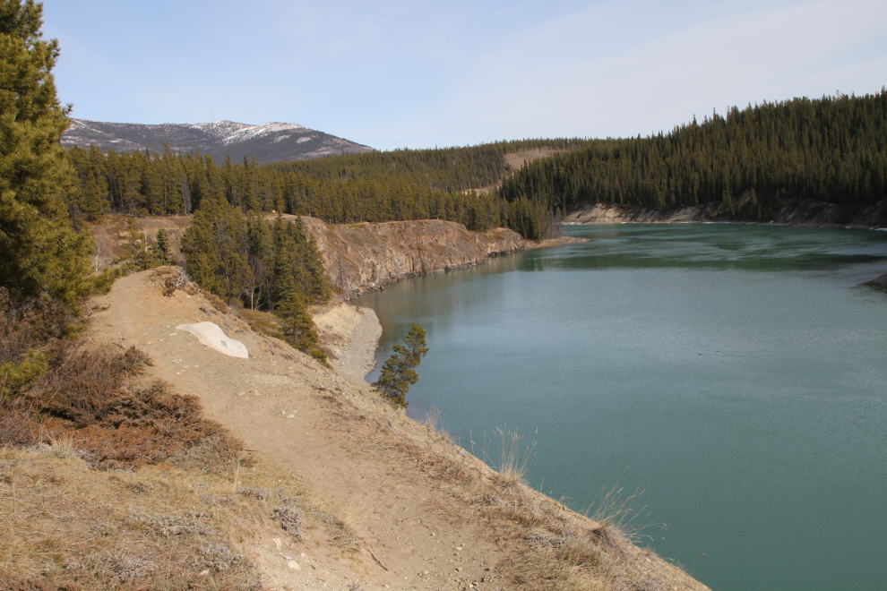 Lower Canyon City Trail along the Yukon River at Whitehorse, Yukon