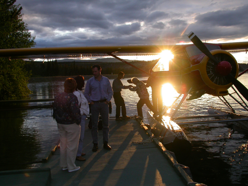 Returning from a float plane trip in the Yukon at 11:25 pm