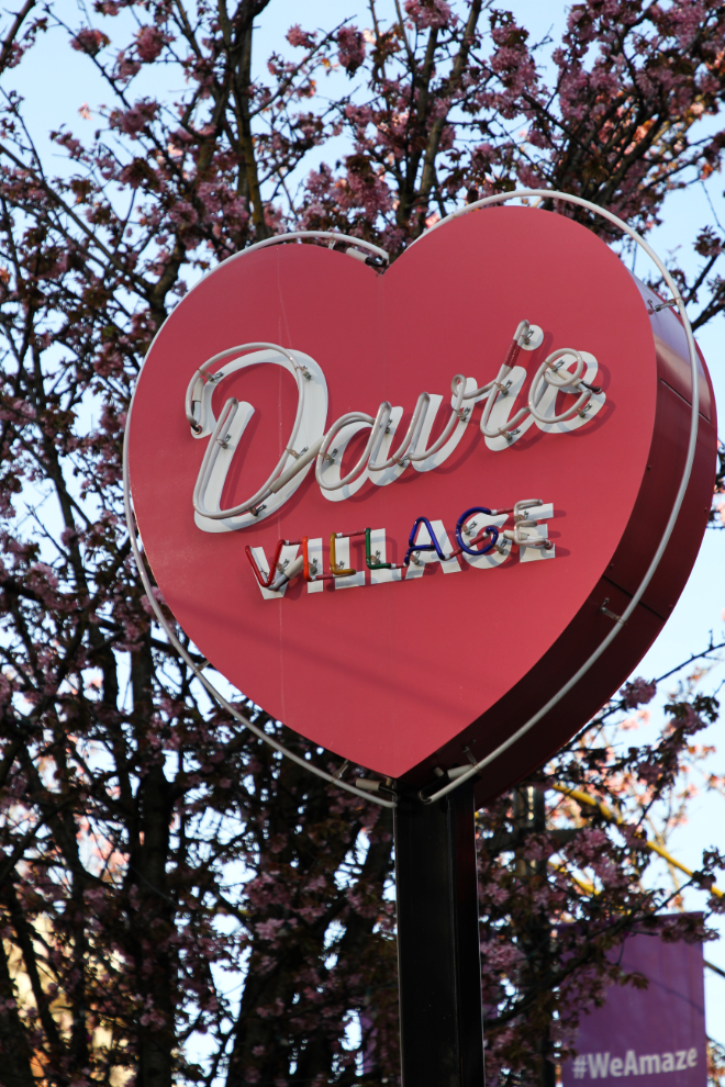 The Heart of Davie Village in Vancouver, BC