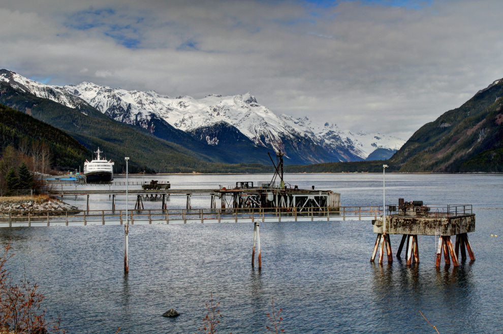 Ferry terminal in Lutak Inlet, Haines, Alaska