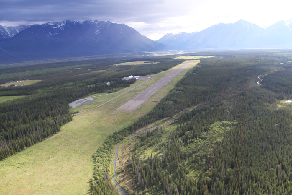 Haines Junction airport, from the air