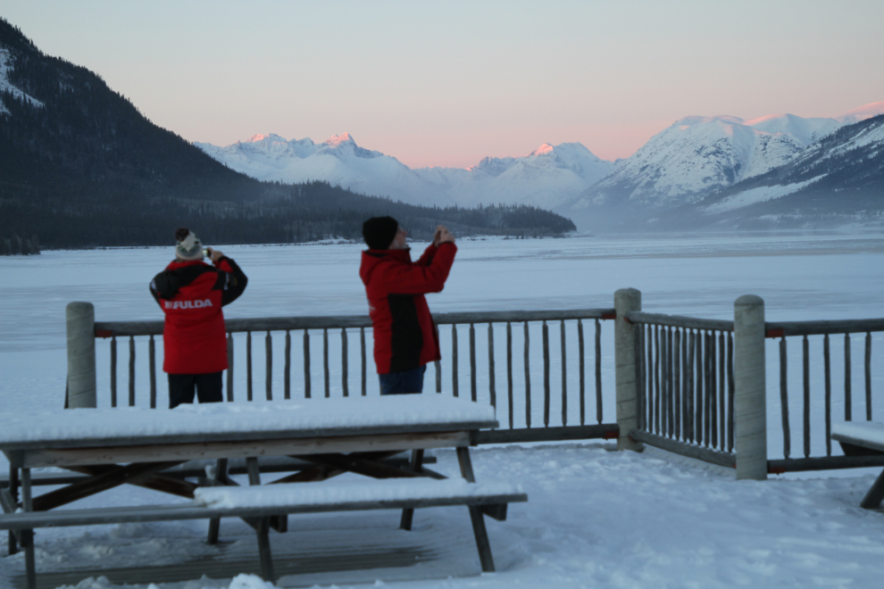 Lake Bennett at Carcross in the winter