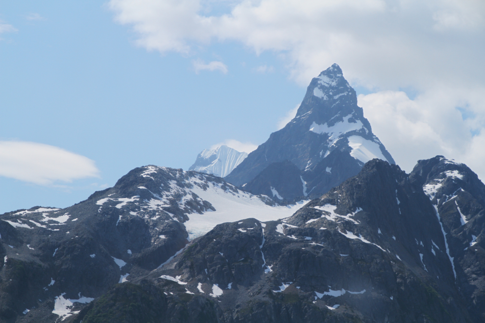 The most dramatic of the peaks towering over us was the Devil's Thumb, 2,767 meters high (9,077 feet).
