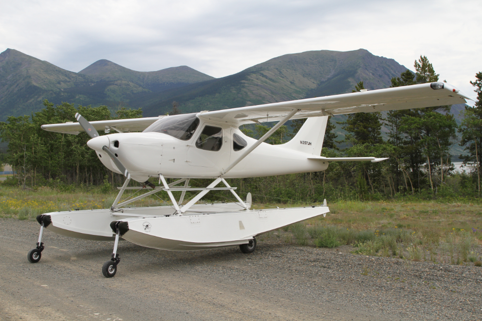 Glasair GS-2 Sportsman 2+2, N357JH, at a COPA fly-in at the Carcross airport, Yukon