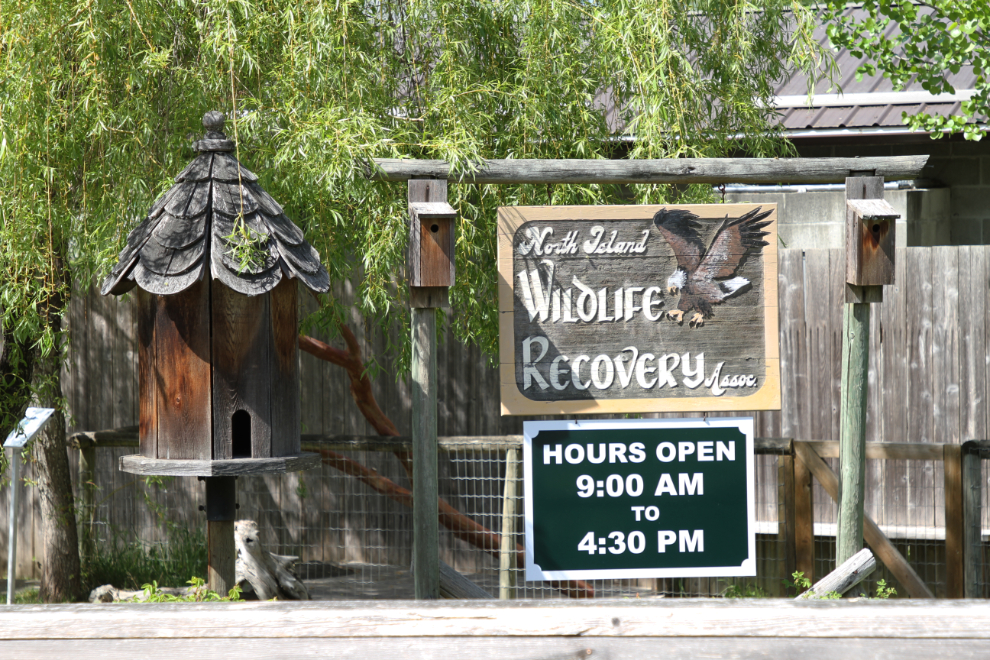 Entrance to the North Island Wildlife Recovery Centre, Vancouver Island