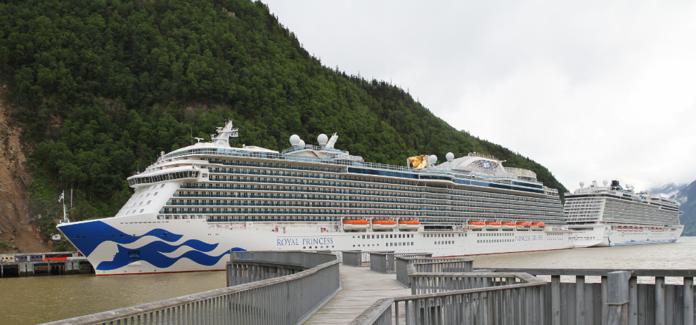 The cruise ship Royal Princess at Skagway, Alaska