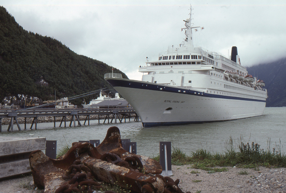 Vintage cruise ships at Skagway, Alaska