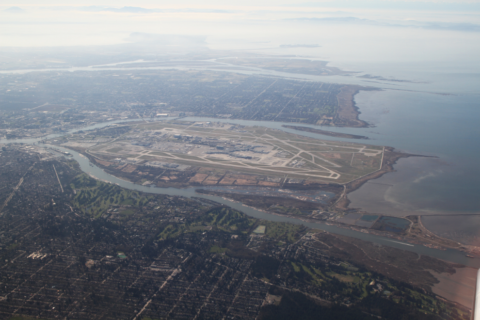 Aerial view of YVR - Vancouver International Airport