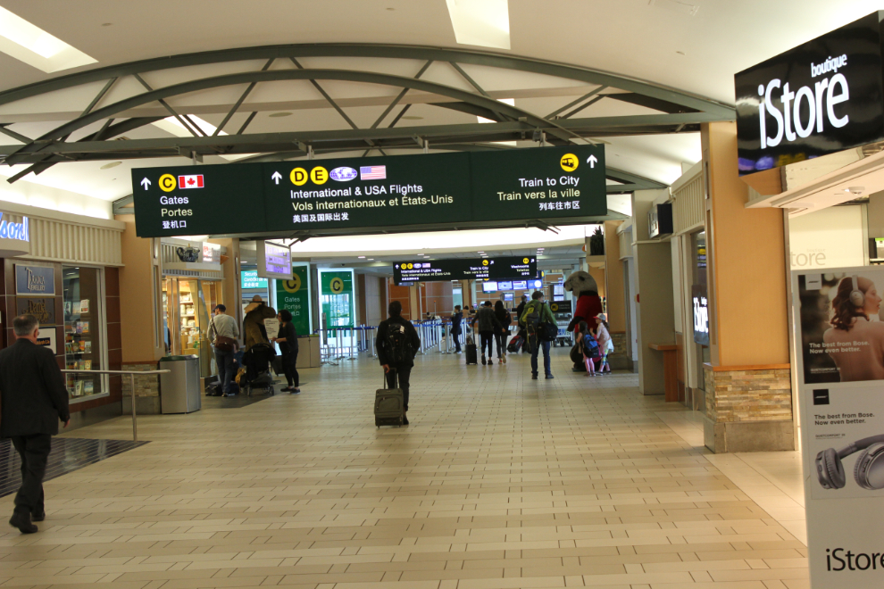 The domestic terminal at YVR