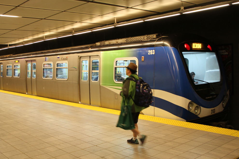 Yaletown/Roundhouse station of the Canada Line in Vancouver, BC