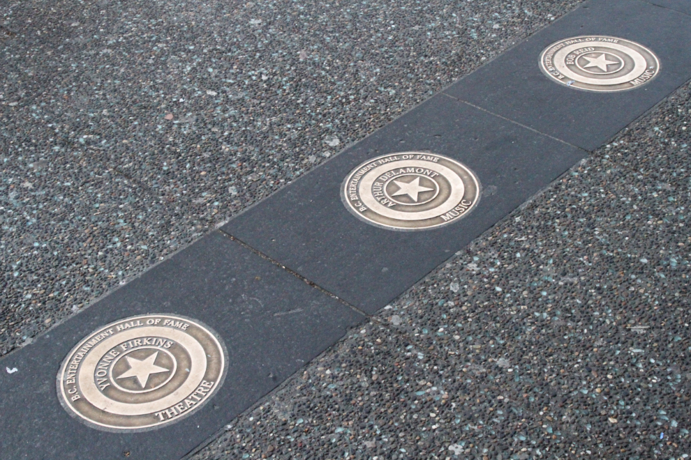 The Star Walk of the BC Entertainment Hall of Fame is on Granville Street in Vancouver, BC