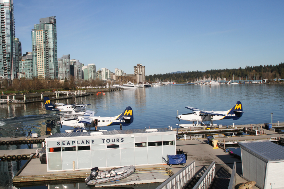 Harbour Air base in Coal Harbour, Vancouver, BC