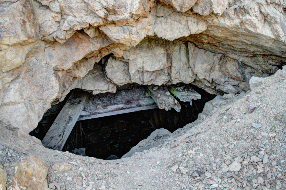 The main adit at the Venus silver mine