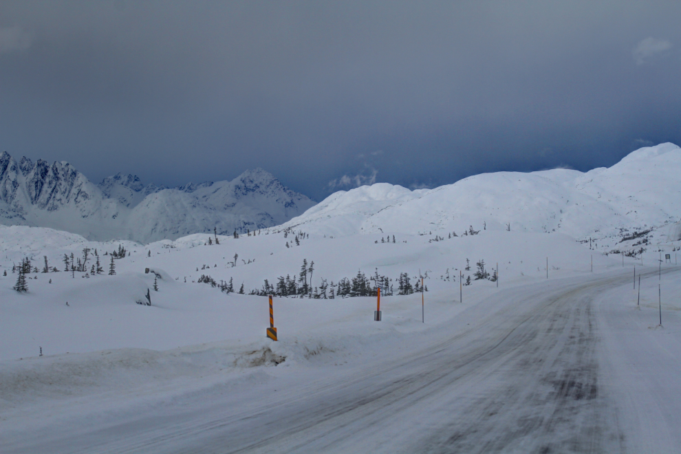 Winter in the White Pass summit area