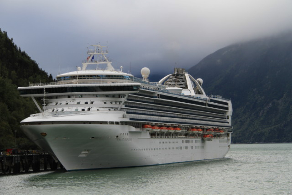 The cruise ship Grand Princess at Skagway