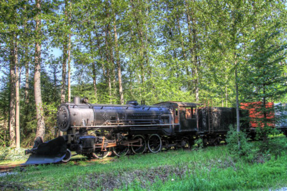 WP&YR steam locomotive 195 at Skagway, Alaska