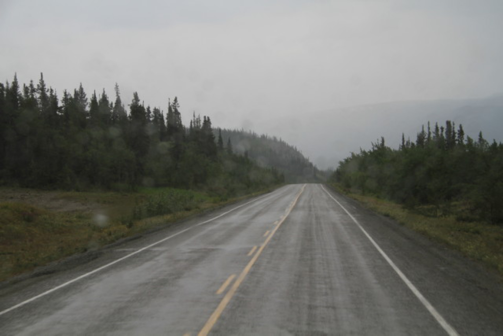 Cold rainy day on the South Klondike Highway
