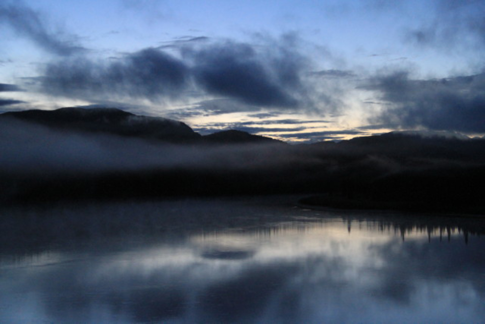 Dawn on the Teslin River, Yukon