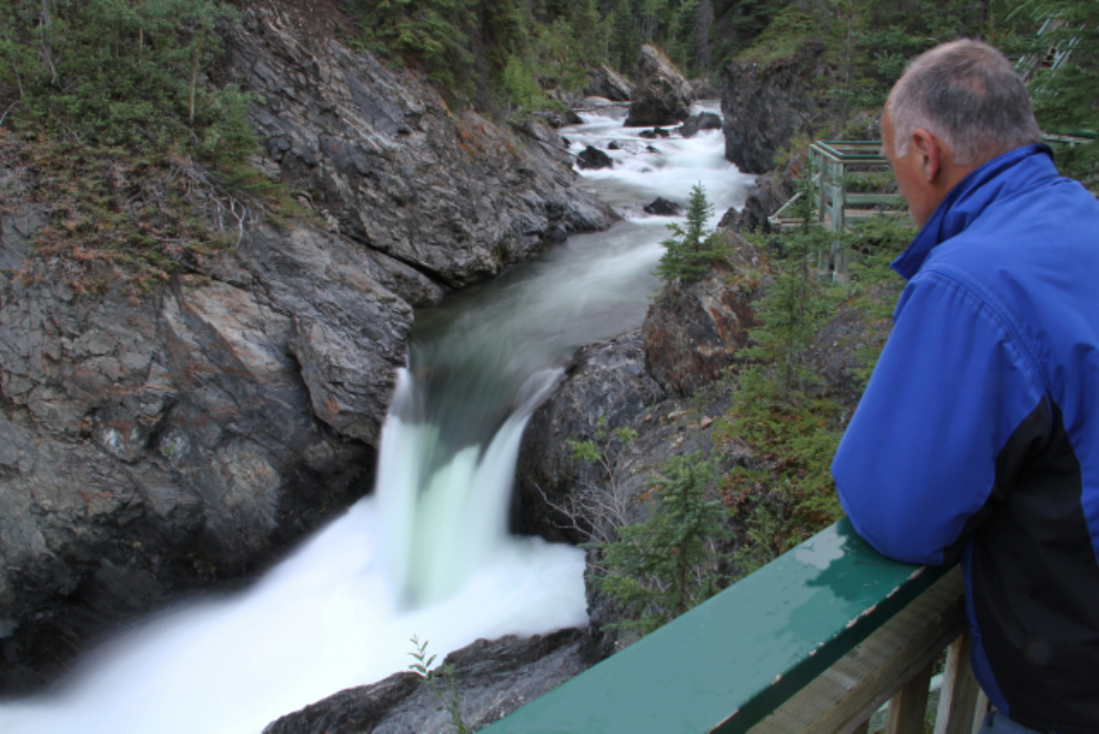 Takhanne Falls at Million Dollar Falls Campground, Yukon