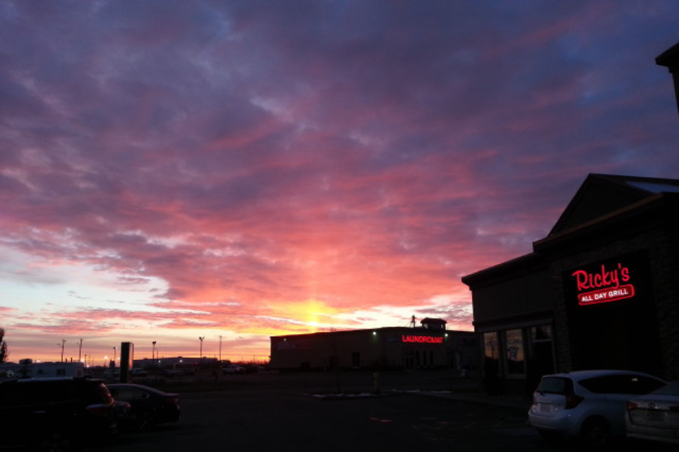 Sunrise at the Executive Hotel Alexandra, Edmonton Airport