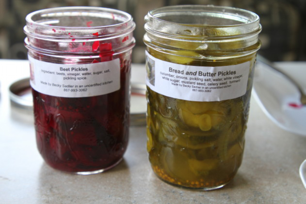Beets and pickles from the Dawson Farmers' Market