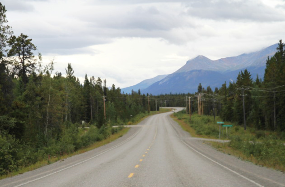 Heading south on the South Klondike Highway at Robinson