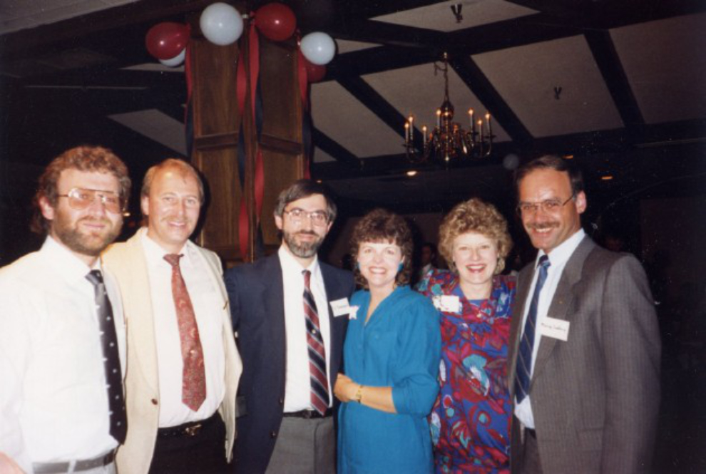 Some of the 1968 grads of Princess Margaret Senior Secondary School, in 1988