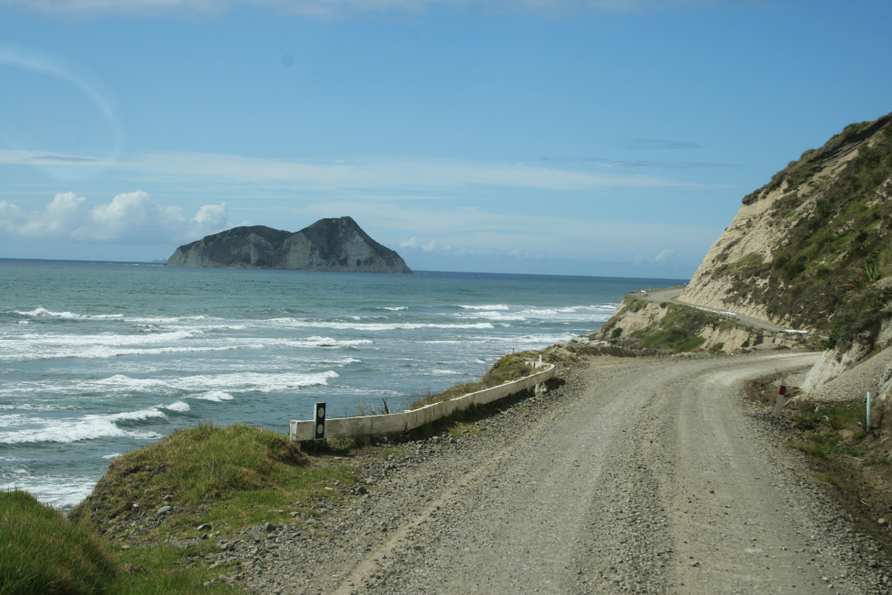 The road to East Cape, New Zealand
