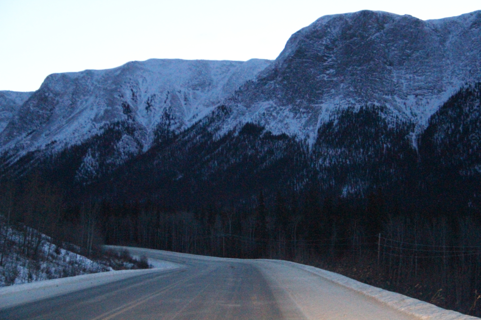 White Mountain on the Alaska Highway