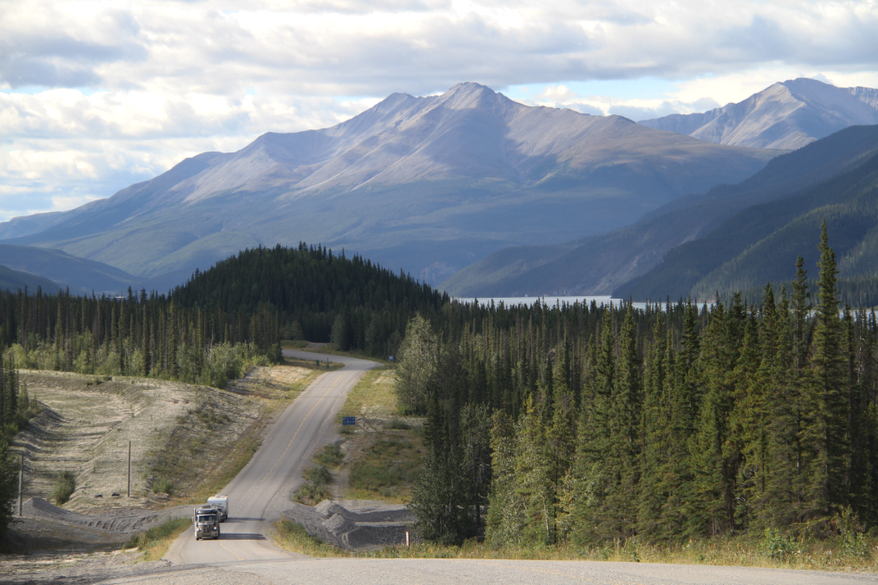 The Alaska Highway in Muncho Lake Provincial Park, BC