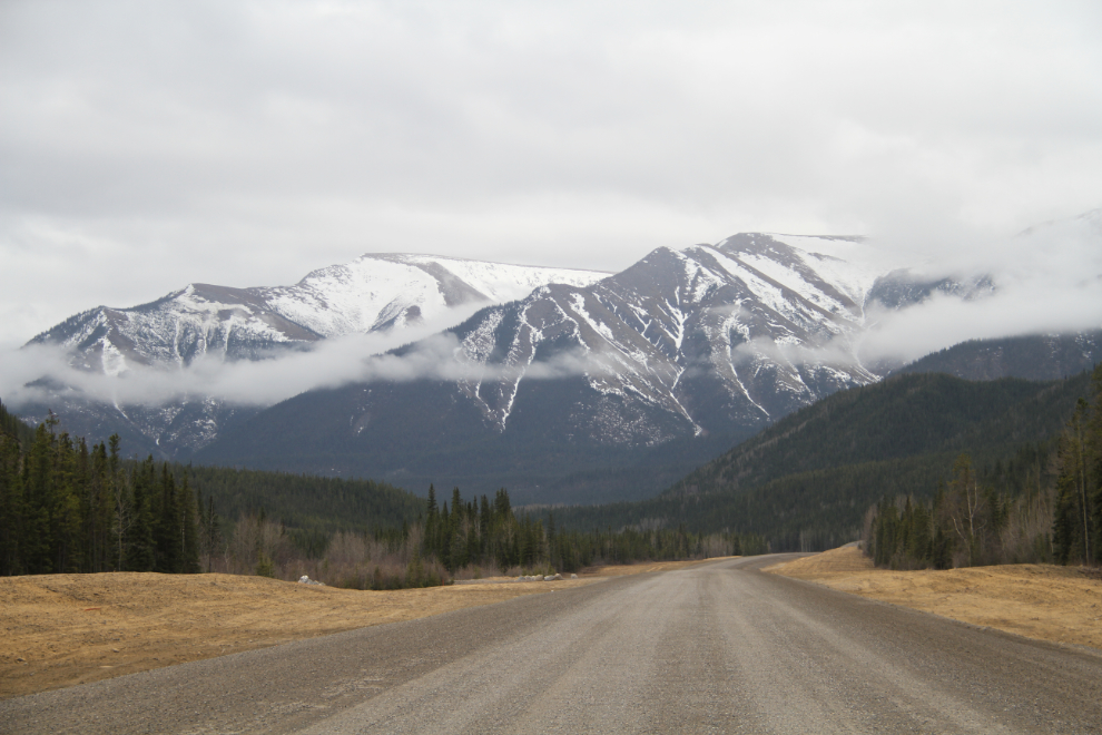 A new section of the Alaska Highway, at Km 743